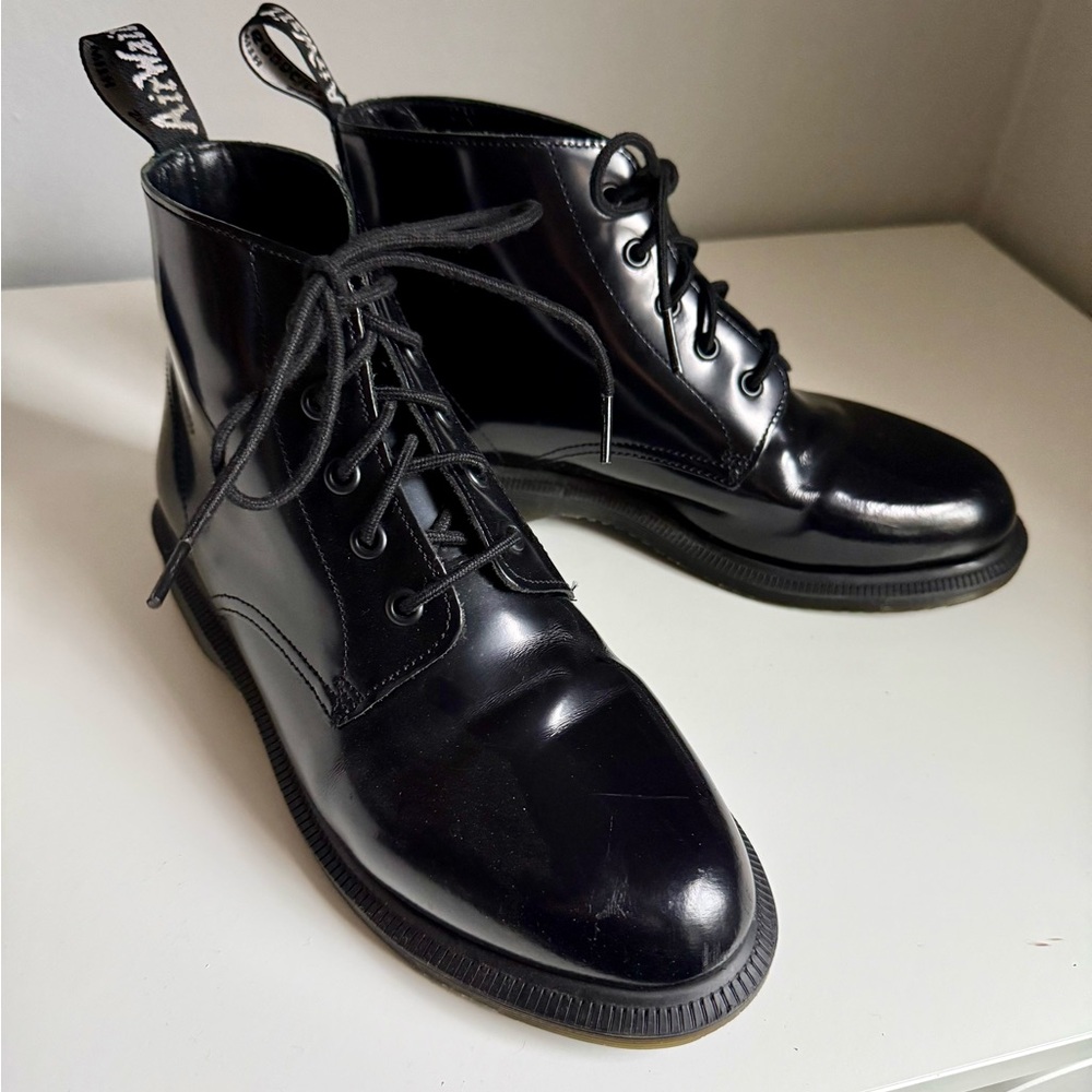 Dr. Martens Emmeline Black Lace Up Boots